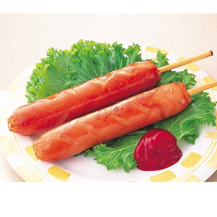 【冷凍】荒引串刺しフランク90 450G　5食入