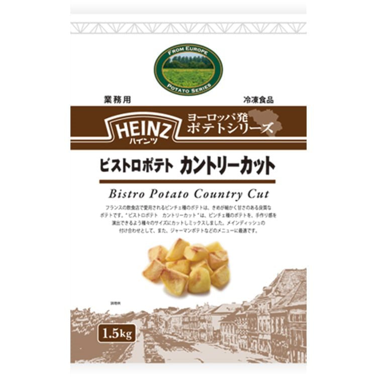【冷凍】ビストロポテト カントリーカット 1500G