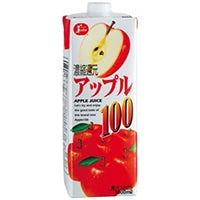 ジューシー JCアップル100% 1L×10本 常温(まとめ買い) (Vandroロゴ付包装・INDEXBOX)