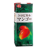 ジューシー JCトロピカルマンゴー 1L×10本 常温(まとめ買い) (Vandroロゴ付包装・INDEXBOX)