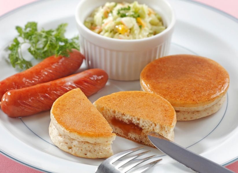 【冷凍】パンケーキ(メープルクリーム) 約28G　16食入