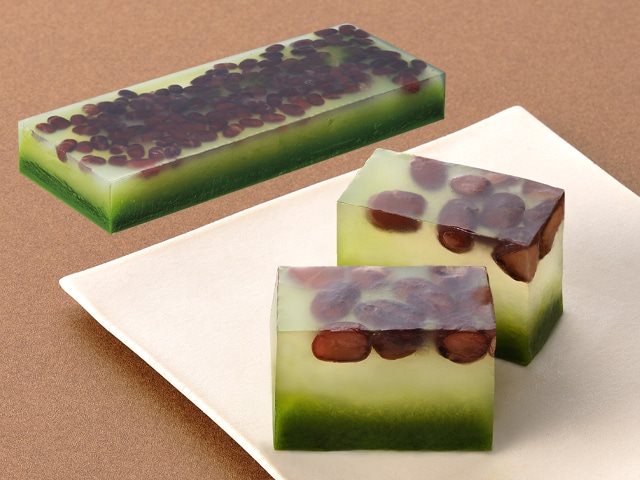 【冷凍】FC水菓子 小豆入り抹茶羹 380G