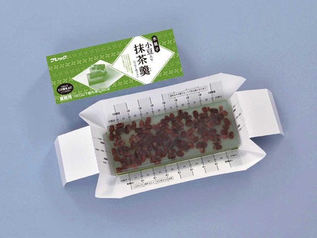【冷凍】FC水菓子 小豆入り抹茶羹 380G