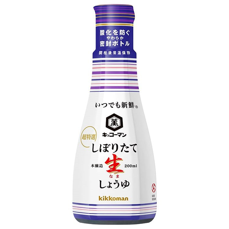 【常温】いつでも新鮮 しぼりたて生しょうゆ 200ML
