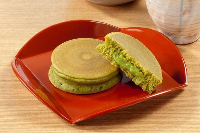 【冷凍】△和のパンケーキ(抹茶クリーム)約25G　8食入
