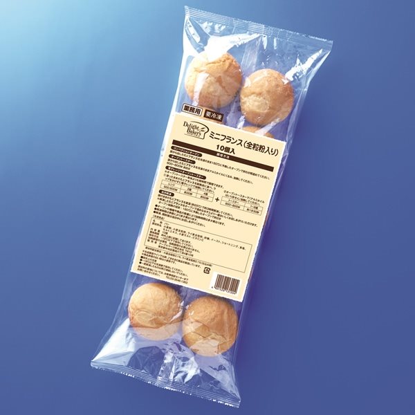 【冷凍】ミニフランス(全粒粉入) 約28G　10食入