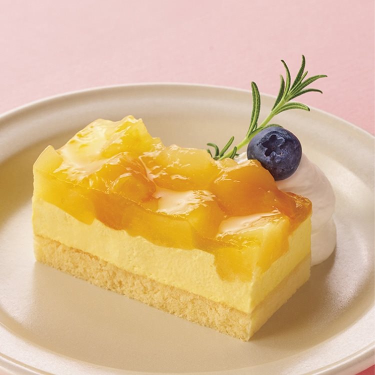【冷凍】季)フリーカットケーキ パイン&マンゴー 495G