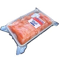 【冷凍】アラスカ楽々シルバーサーモンスライス 500G