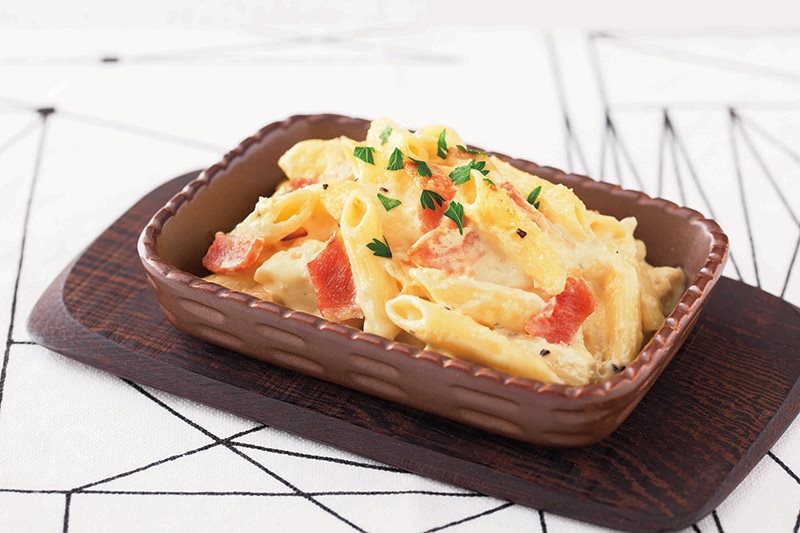 【冷蔵】霧島黒豚ショルダーベーコンのペンネサラダ 1KG