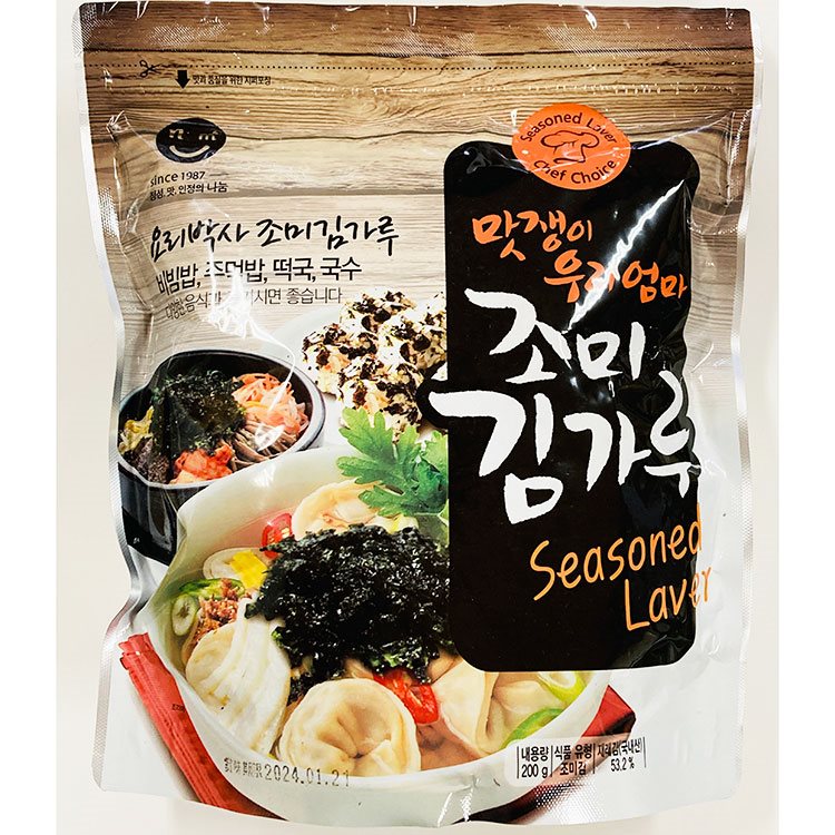 【常温】韓国味付けきざみ海苔 200G