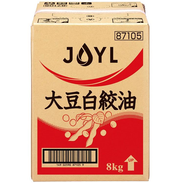 【常温】大豆白絞油(BIB) 8KG