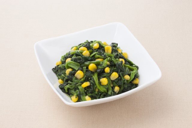 【冷凍】便利なほうれん草とコーンのバター炒め 500G