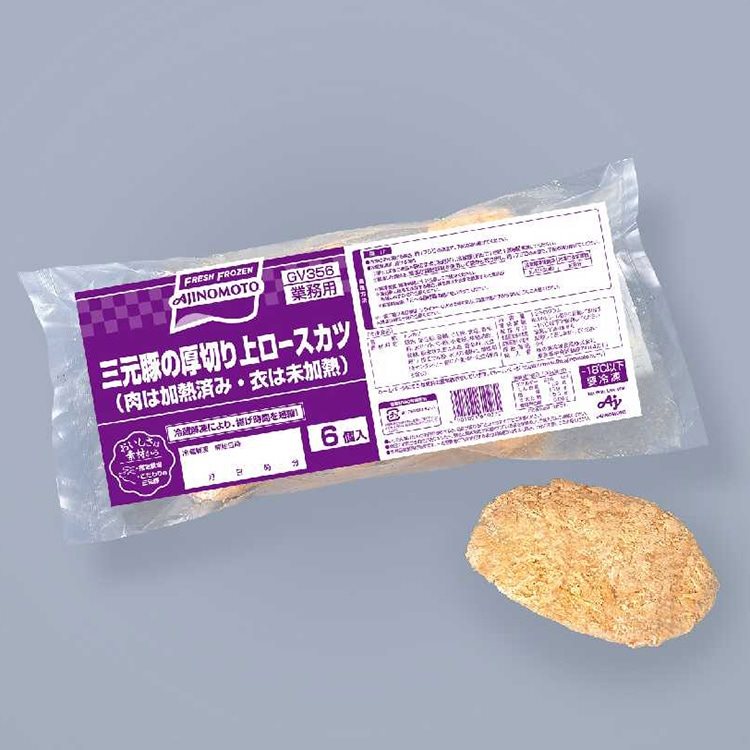 【冷凍】三元豚の厚切り上ロースカツ 約200G　6食入