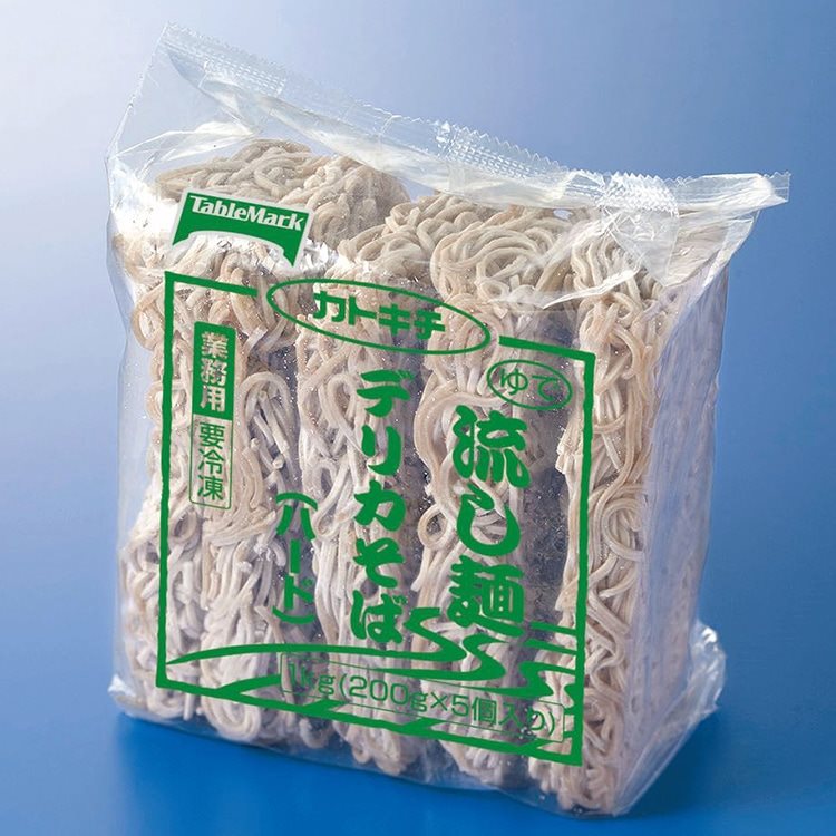【冷凍】流し麺 デリカそば(ハード) 200G　5食入