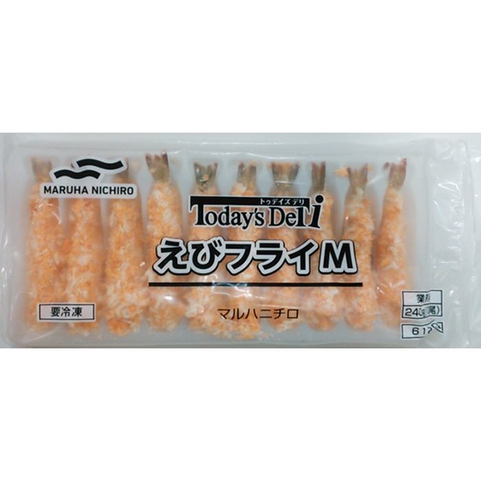 【冷凍】Todays DeliエビフライM(31/40) 24G　10食入