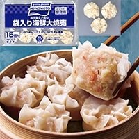 【冷凍】乾き知らず袋入り海鮮大焼売　約26G　15食入
