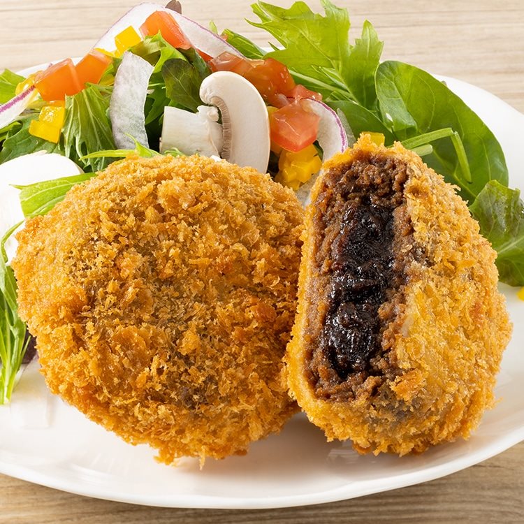 【冷凍】二層のブラックカレーコロッケ65 65G　100食入