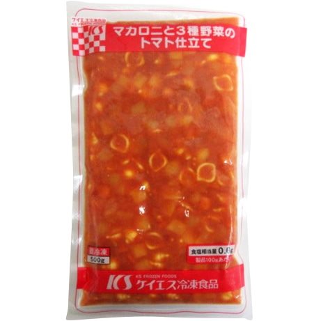 【冷凍】【在庫限】マカロニと3種野菜のトマト仕立て 500G