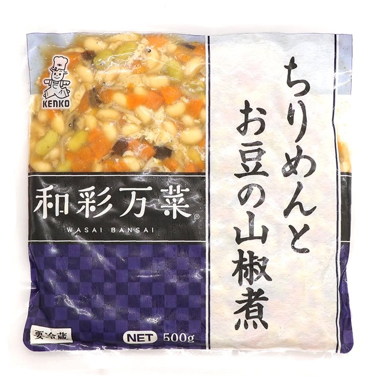 【冷蔵】和彩万菜 ちりめんとお豆の山椒煮 500G