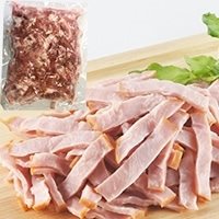 【冷凍】林兼) ショルダーベーコン短冊 500G