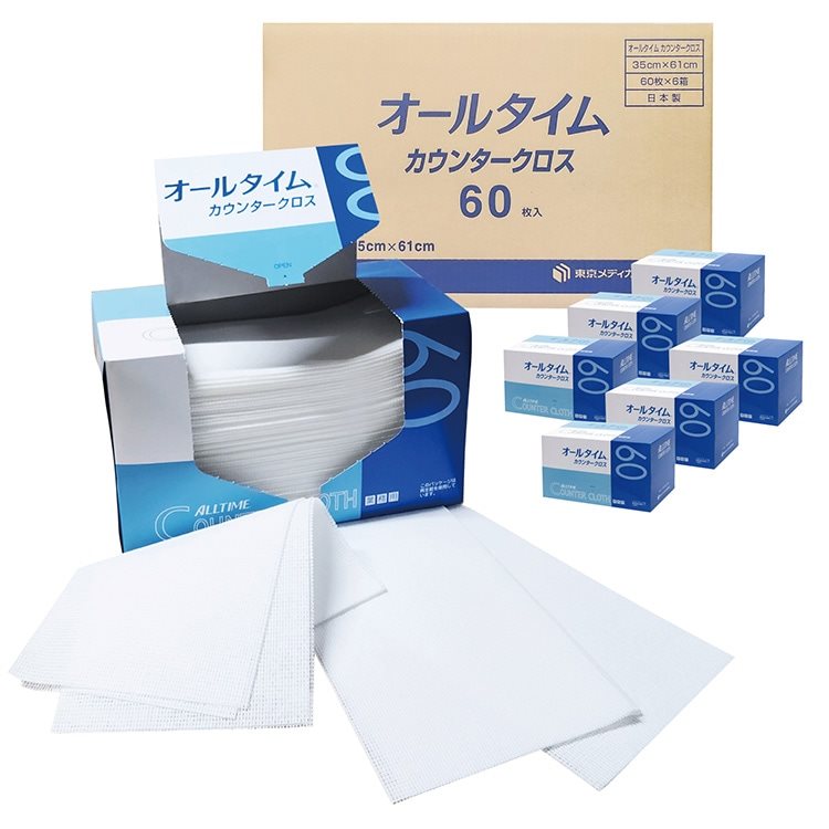 オールタイム カウンタークロス 厚口 FT-300 ホワイト 60枚入