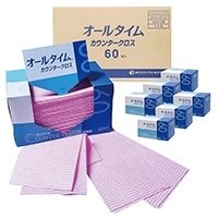オールタイム カウンタークロス 厚口 FT-301 ピンク 60枚入
