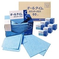 オールタイム カウンタークロス 厚口 FT-303 ブルー 60枚入