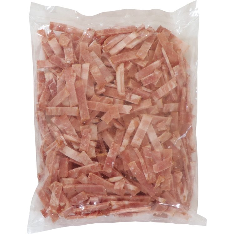 【冷凍】IQFベーコン短冊 500G