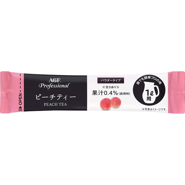 【常温】AGF プロフェッショナル ピーチティー 1L用　10食入