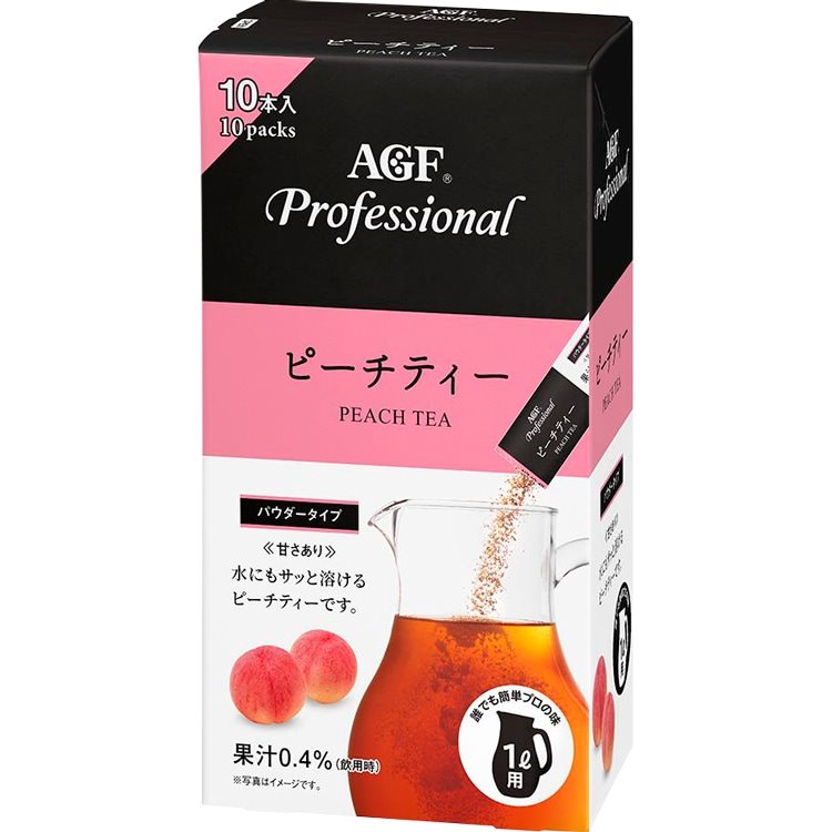 【常温】AGF プロフェッショナル ピーチティー 1L用　10食入
