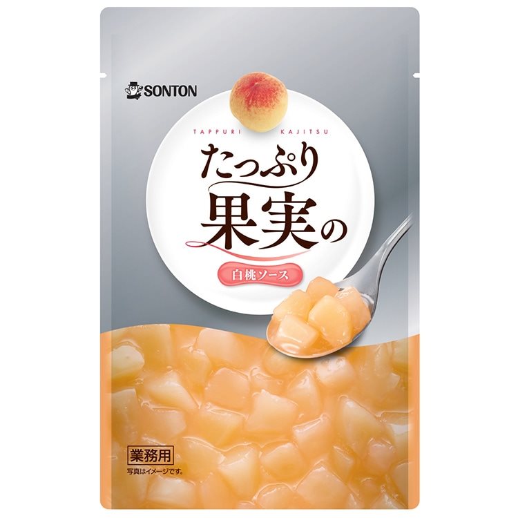 【冷蔵】たっぷり果実の白桃ソース 500Ｇ
