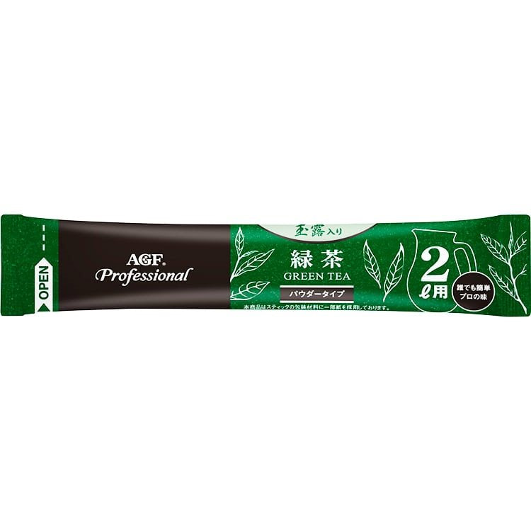 【常温】AGFプロフェッショナル 玉露入り緑茶2L用 11.5G　10食入