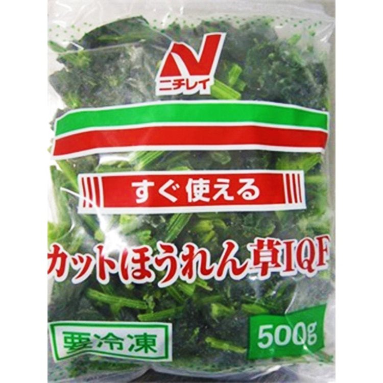 【冷凍】すぐ使えるカットほうれん草IQF 500G