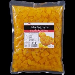 【常温】中国産 黄桃ダイスカット(固形量1KG) 1.5KG