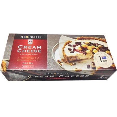 【冷蔵】ムーンダラー クリームチーズ(ブロック) 1KG
