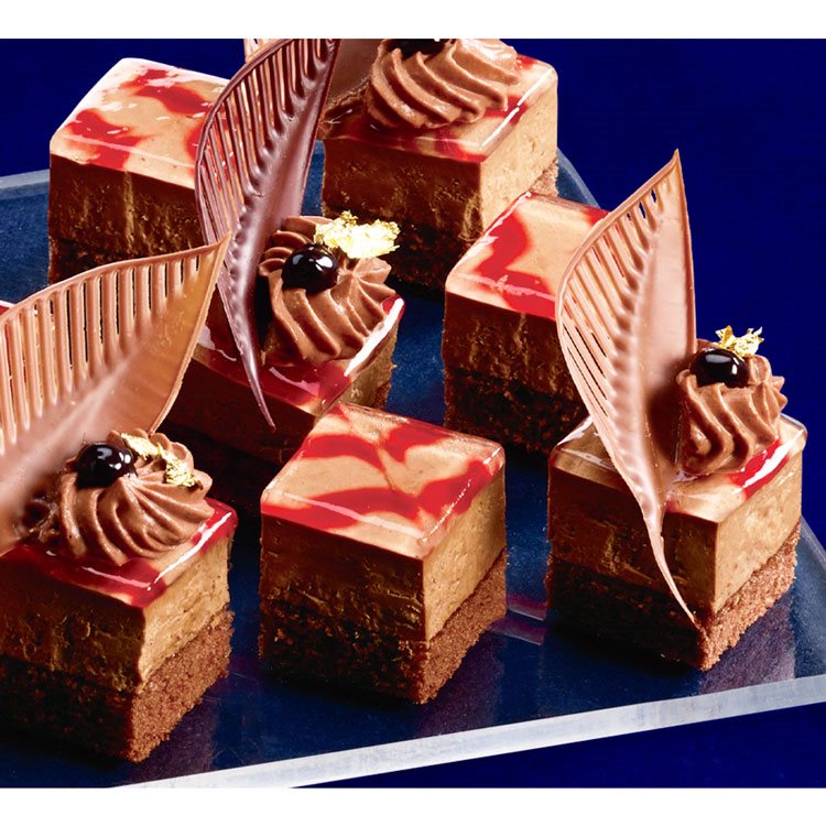 【冷凍】カット済ケーキショコラムース(ベルギー産チョコレート使用) 367G