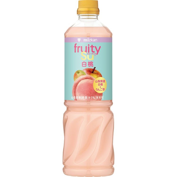 【常温】業務用フルーティス りんご酢白桃ミックス 1L
