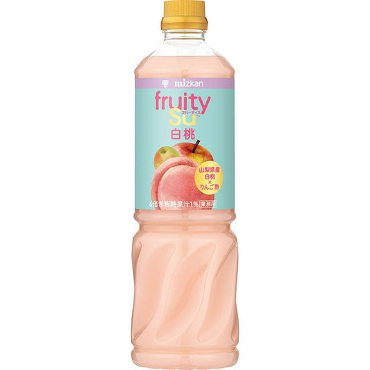 【常温】業務用フルーティス りんご酢白桃ミックス 1L