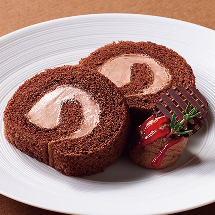 【冷凍】カット済みケーキ ふわとけロール カカオ 180G