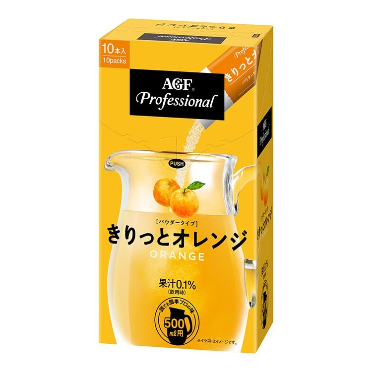 【常温】AGF プロフェッショナル きりっとオレンジ500ML用 19.0G　10食入