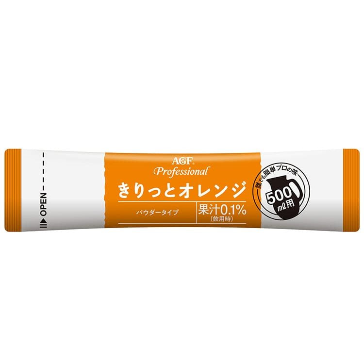 【常温】AGF プロフェッショナル きりっとオレンジ500ML用 19.0G　10食入
