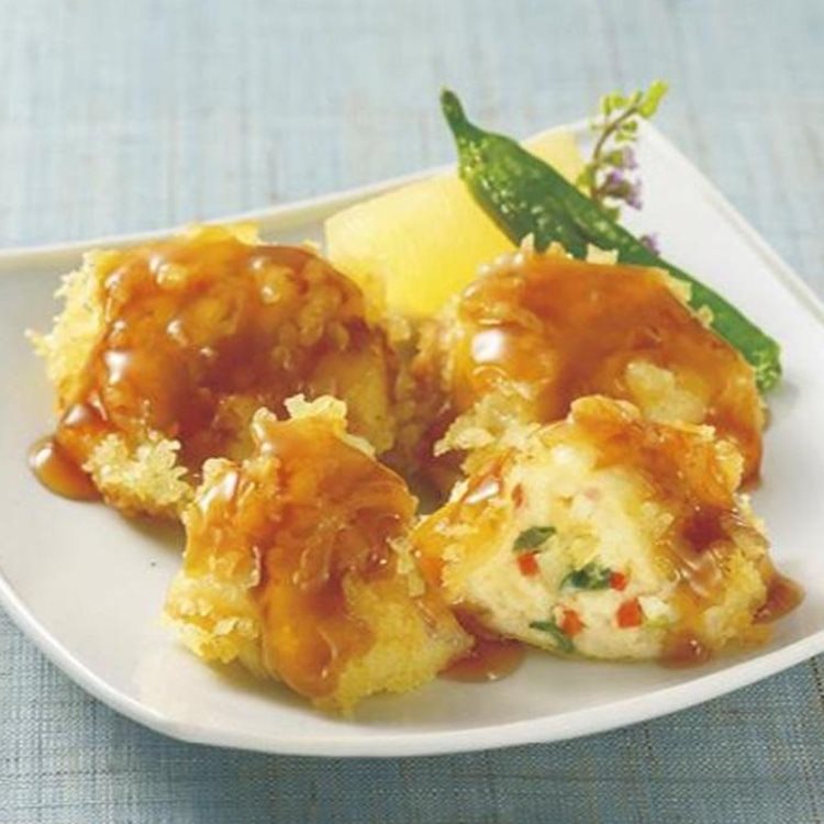 【冷凍】白身魚と豆腐のふんわり天(タレなし) 33G　20食入
