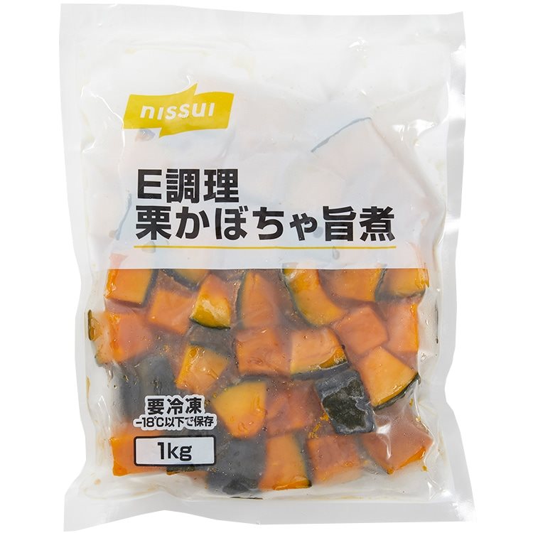 【冷凍】E調理 栗かぼちゃ旨煮 1KG