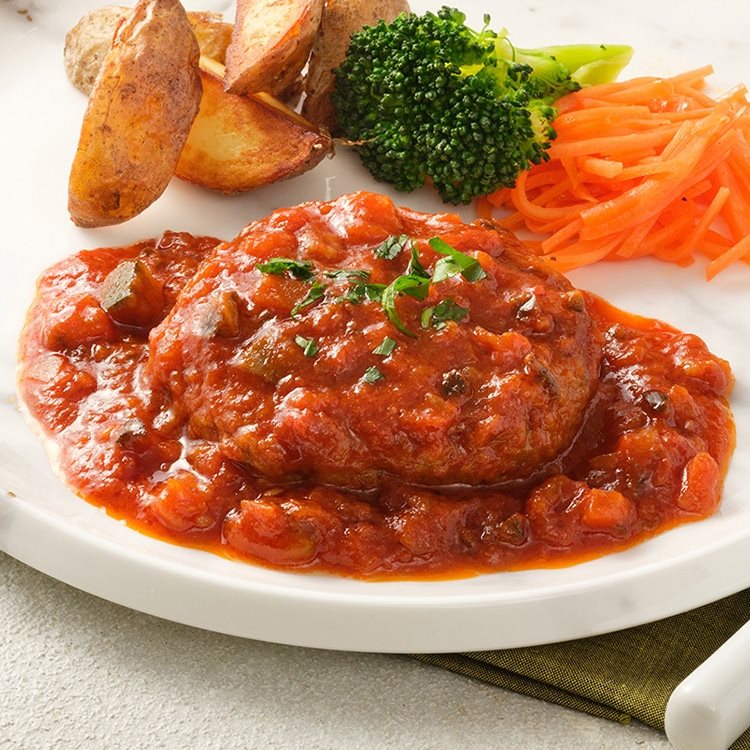 【冷凍】トマトソースdeハンバーグ 165G　10食入
