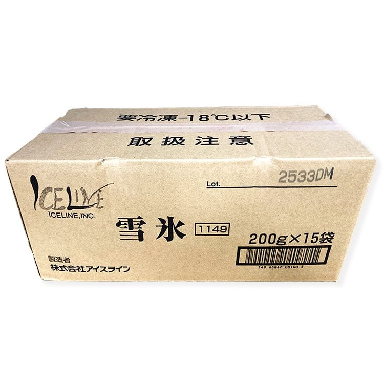 【冷凍】アイスライン雪氷 200G　15食入