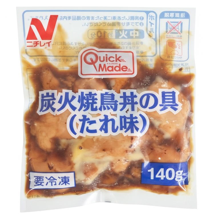 【冷凍】QM炭火焼鳥丼の具(たれ味) 140G　5食入