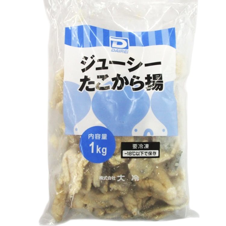 【冷凍】ジューシーたこからあげ 1KG 約95個入