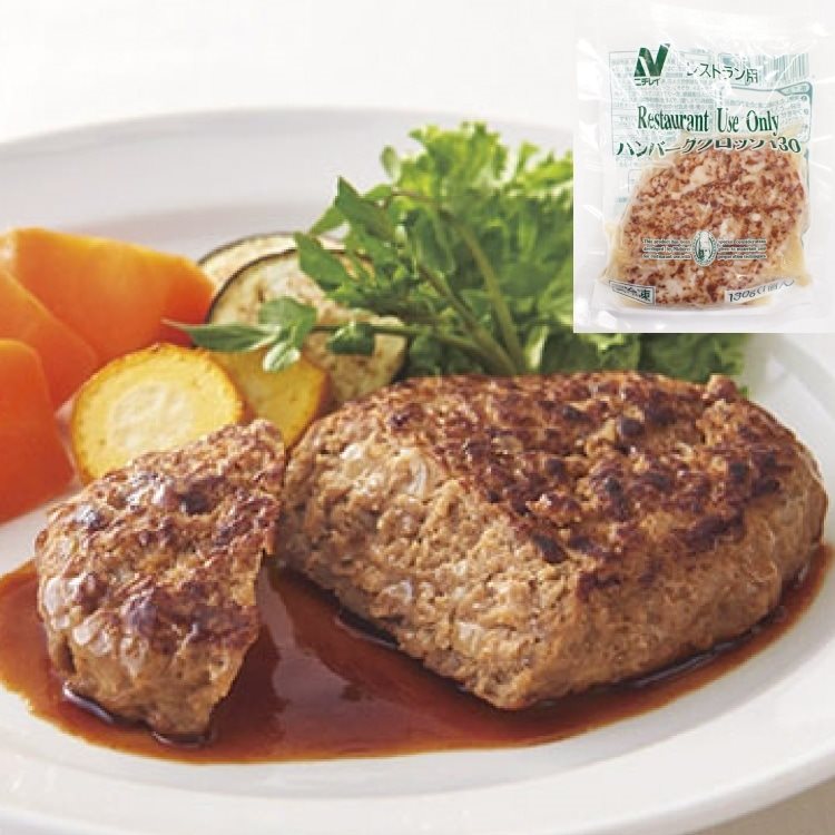 【冷凍】【CS】RUハンバーググロッソ 130G　24食入