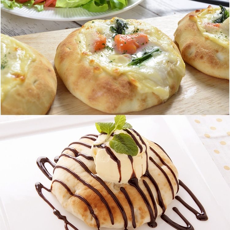 【冷凍】厚手フォカッチャ 大 120G　3食入