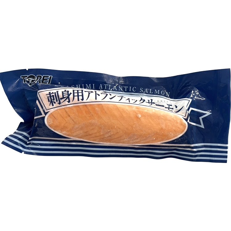 【冷凍】【限定】Y)アトランティックサーモン(チリ産)柵 刺身用 200G